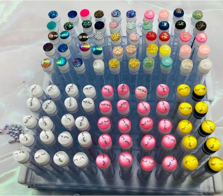 Julong wholesale foreign trade new pipe mascara brush disposable Crystal Rod independent reusable