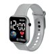 Cross-border explosions square earth-shaped LED electronic watch single hole strap simple fashion watch in stock wholesale