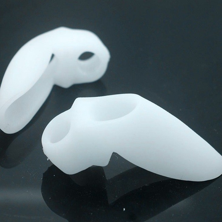 Double-hole toe ring silicone thumb valgus big foot bone bulge toe overlapping toe ring anti-pain soft and comfortable