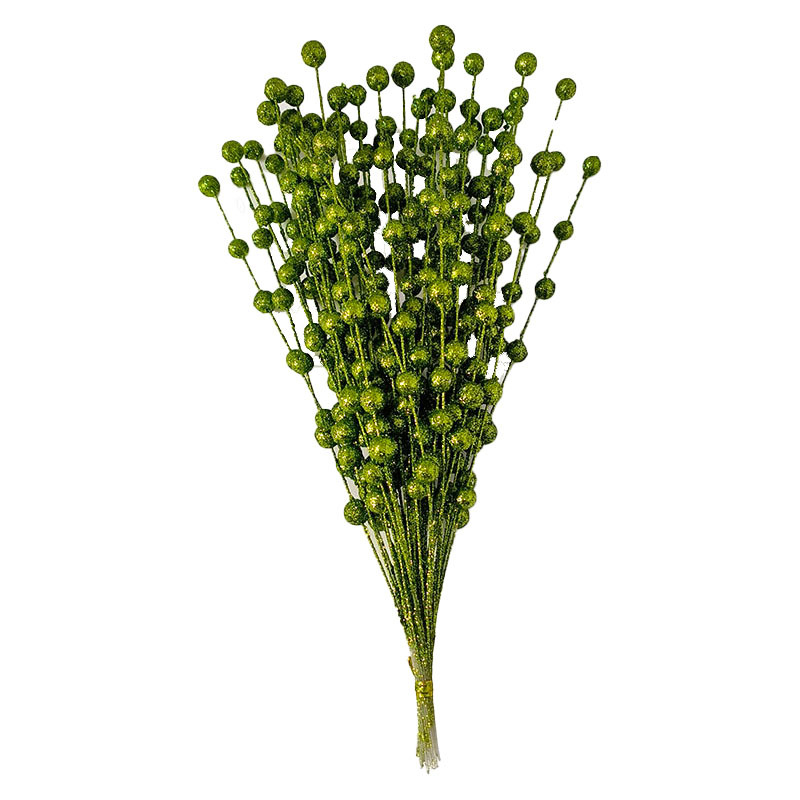 Christmas decoration simulation gold Berry pistachio gold ball bunches fake flowers hotel wedding decoration red fruit cross-border