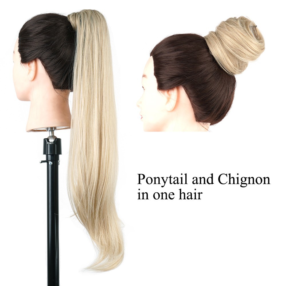 Cross-border wig ponytail 32inch magic wand high ponytail wig winding big wave long curly hair coil hair bundle