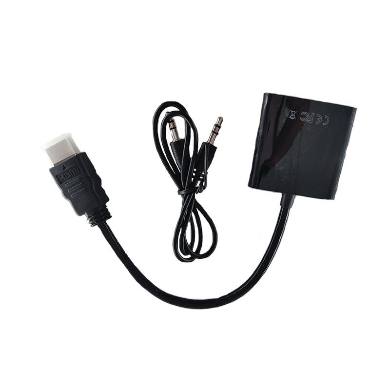 hdmi to vga converter with audio HD 1080p computer HDMI to VGA Display Adapter