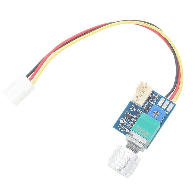 DC12V manual four-wire PWM fan governor with switch chassis 4-wire fan speed control noise reduction can be shut down 3A