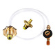 Liquefied gas tank is filled with flat gas tank and liquefied gas tank is filled with each other.
