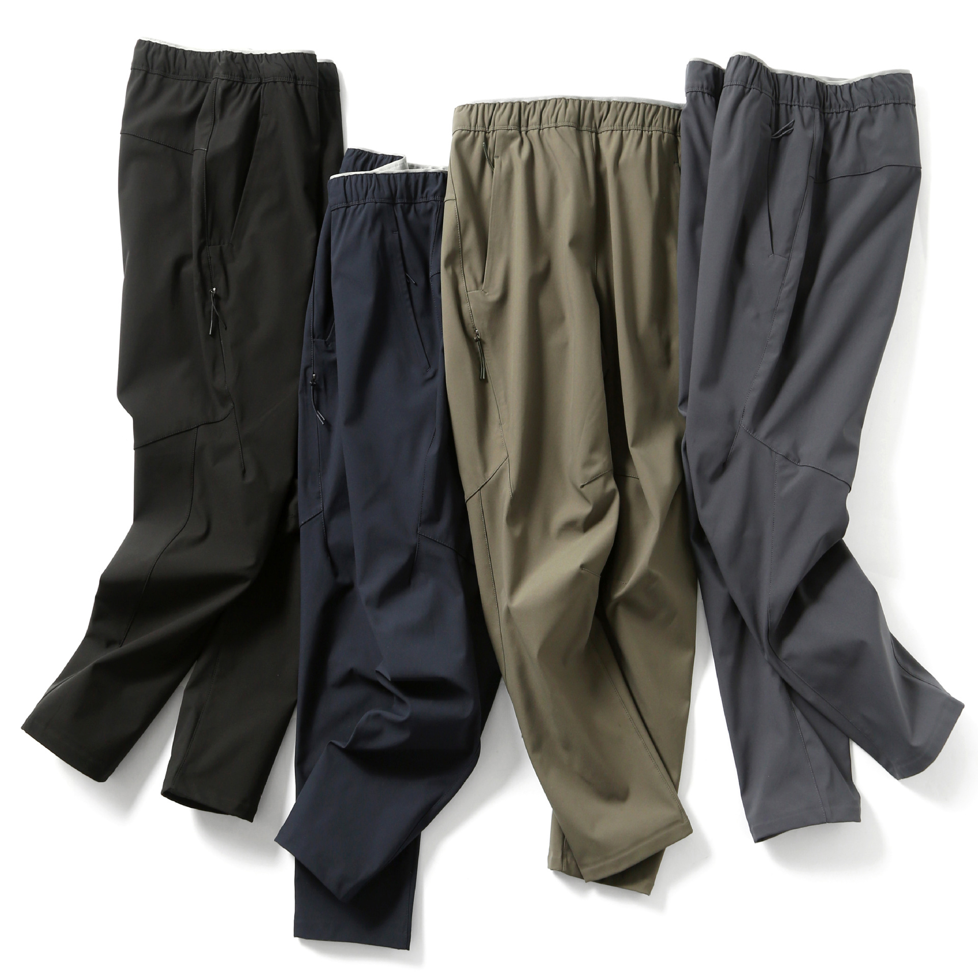 2023 autumn and winter new casual trousers men's outdoor loose straight waterproof tapered mountain soft shell pants
