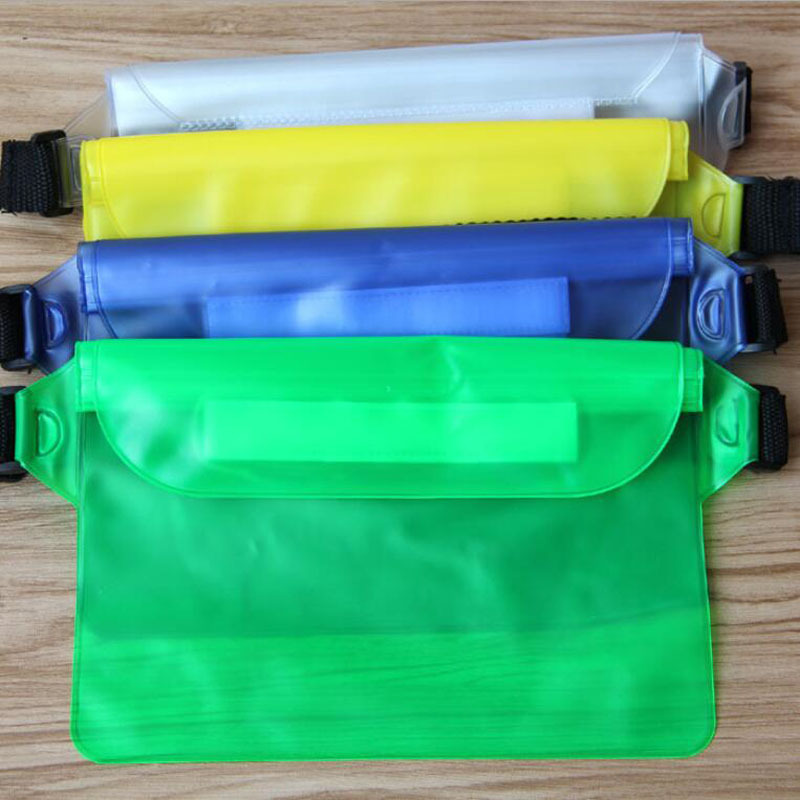 Drifting Swimming pvc Waterproof Waist Bag Three Layer Sealed Outdoor Sports Mobile Phone Waterproof Bag Swimming Storage Bag