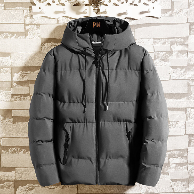 Men's cotton-padded coat new winter thickened coat cotton-padded coat fashion brand autumn and winter hooded bread down cotton-padded coat can be printed, etc.
