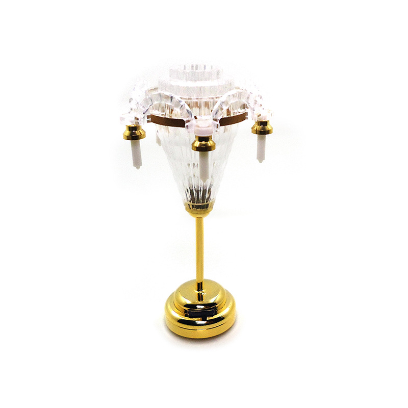 1:12 DOLLHOUSE accessories DOLLHOUSE wall lamp European-style table light will be on LED light toggle switch cross-border ornaments