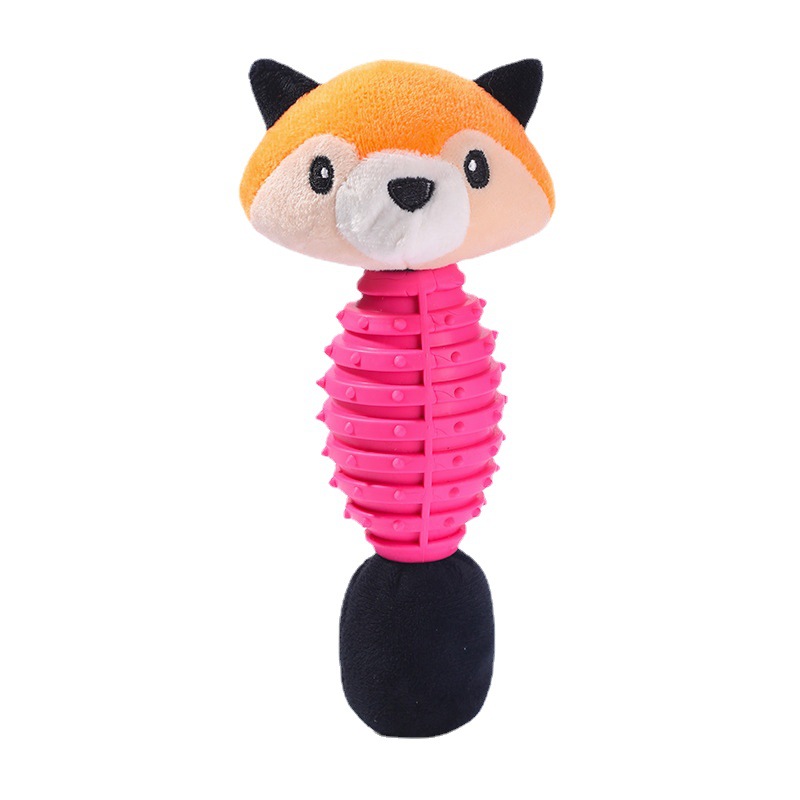 Cross-Border pet toys TPR + plush toys sound paper interactive self-hi to relieve boredom dog toy manufacturers wholesale