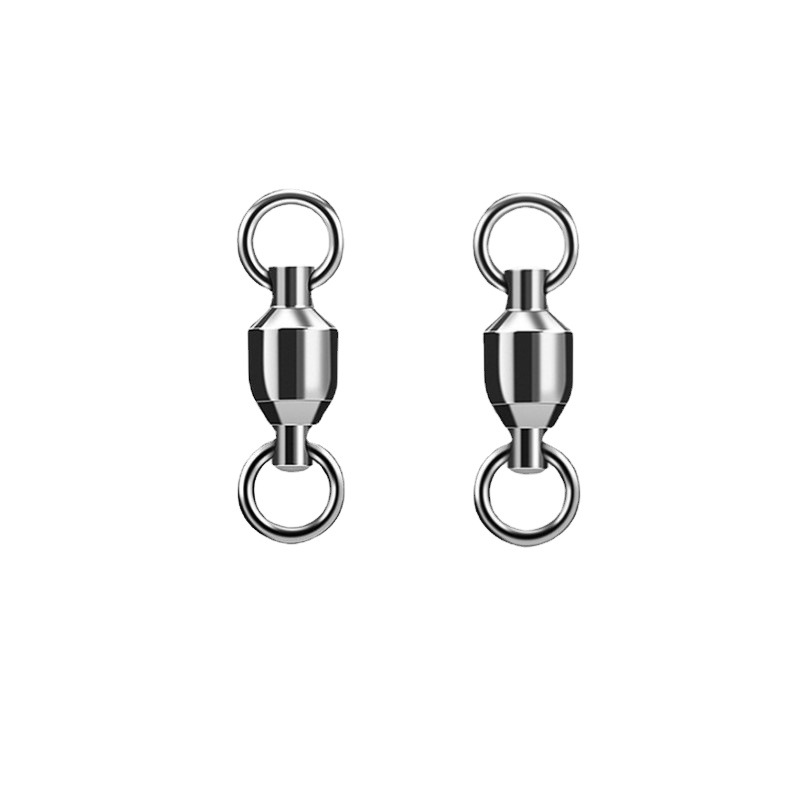 High speed stainless steel eight ring double ring bearing swivel large object connector swivel fishing gear fishing small accessories