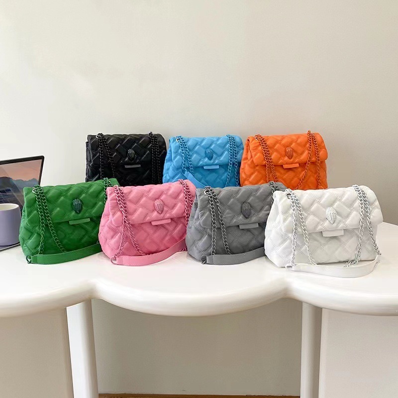新型ファッション小香風ハンドバッグ流行シンプルPUシングルショルダーバッグ日常百合菱格女性バッグ卸売り|undefined