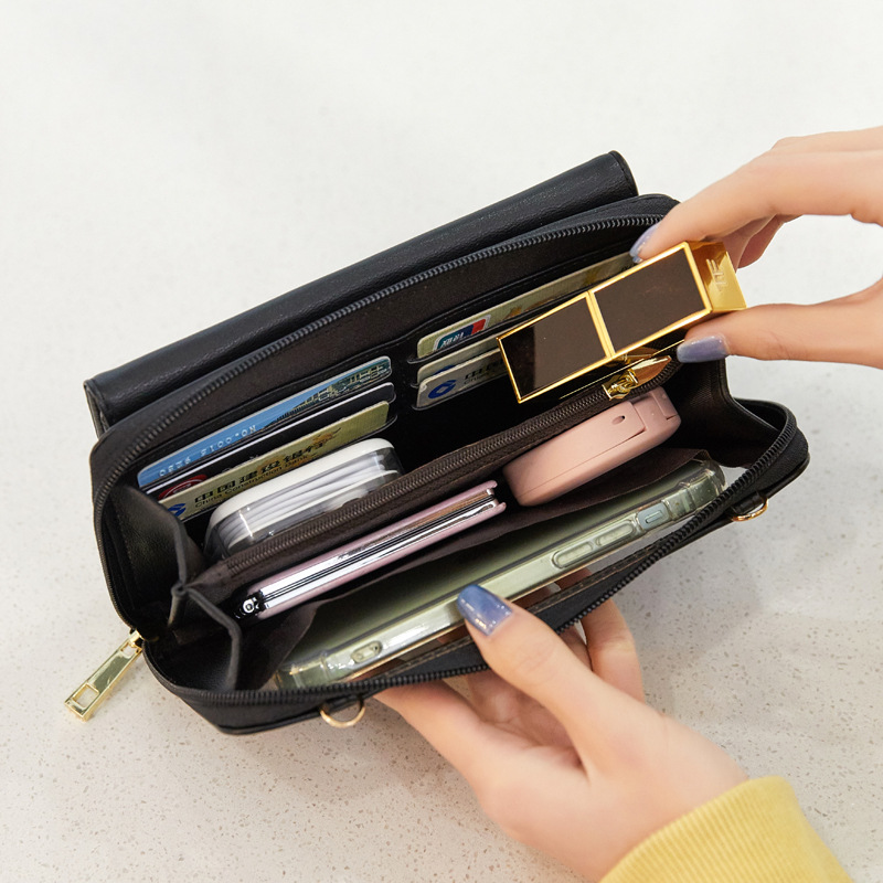 Cross-border Touch Screen Mobile Phone Bag Crossbody Small Bag 2023 New RFID Anti-theft Brush Wallet Women's Long All-match Women's Bag