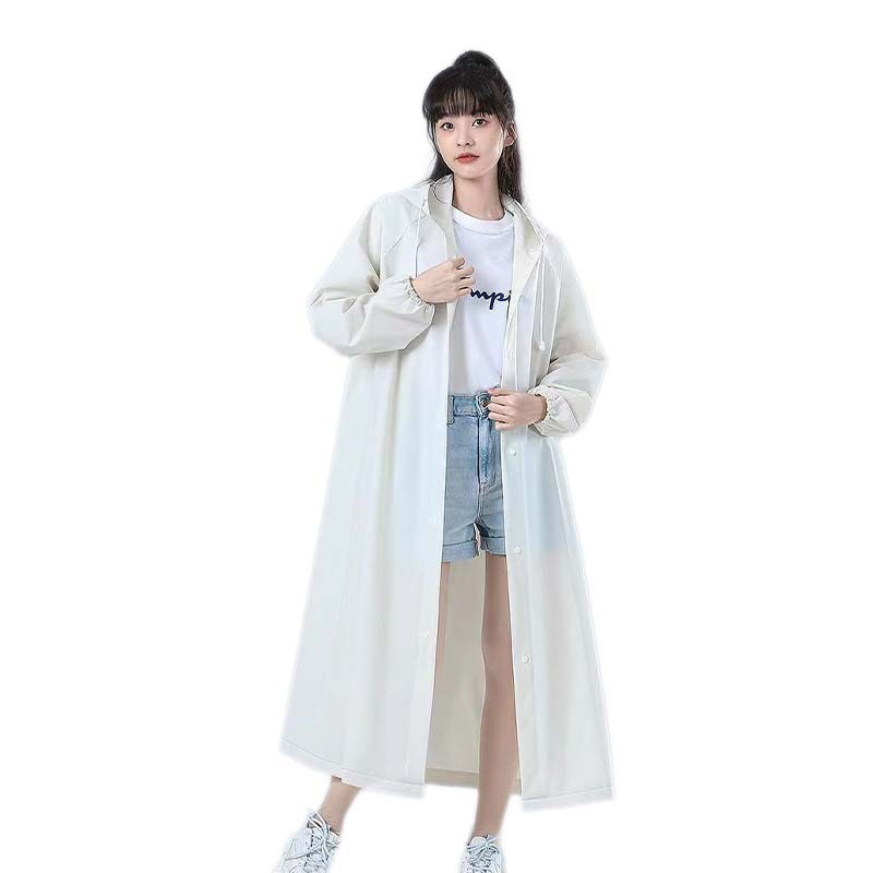 Fashionable Men's and women's disposable raincoat long full body rainproof thickened adult portable card hiking raincoat