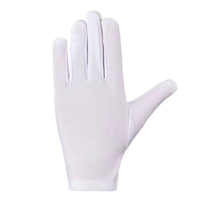 White Gloves Young Children Young Pioneers Do Exercises Primary School Games Flag Raising Dance Table Performance Etiquette High-elastic Gloves