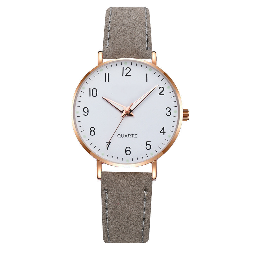 Digital Luminous Pointer Quartz Watch Set Women's All-match Fashion Belt Female Student Watch_voghion.com