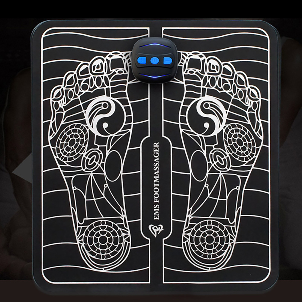 Cross-border Hot EMS Foot Massager Intelligent Remote Control Pulse Micro Current Relief Fatigue Massage Foot Pad