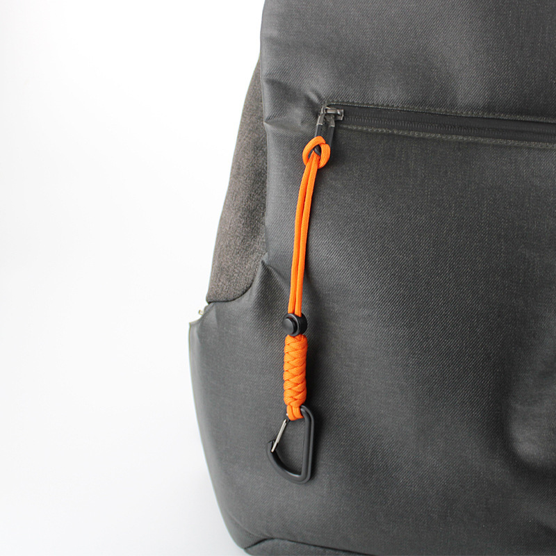 クロスボーダー新型アウトドア戦術フックリュックサック登山ボタンキャンプ緊急傘紐掛けキーホルダー紛失防止ロープ|undefined