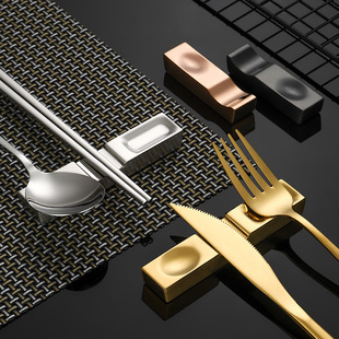 304 Stainless Steel Chopsticks Holder Spoon Holder Household Hotel Public Metal Tableware Rack