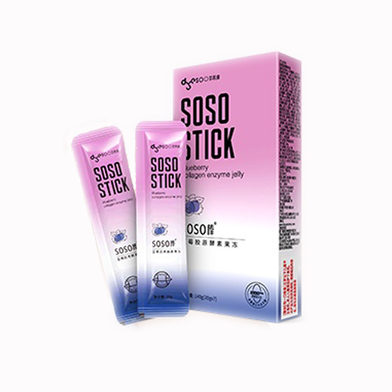 Duoyan Skinny Soso Stick Green Juice Powder Small Fiber Stick Blueberry Live Enzyme Suction Jelly 5 Pack genuine goods