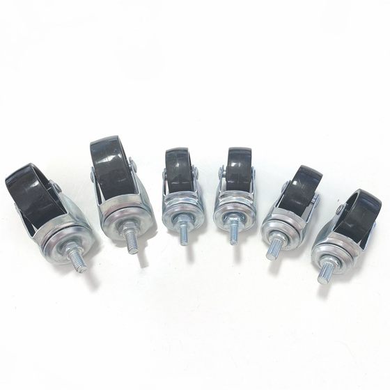 Light industrial wheel PP universal wheel 1.5 inch 2 inch 3 inch universal caster trolley steering wheel factory wholesale