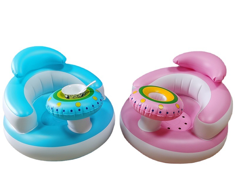 Flying saucer inflatable baby learning chair sofa pvc material baby learning to sit artifact factory spot
