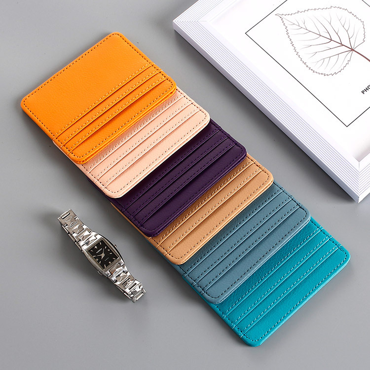 Xinxing Lu Yuan ultra-thin small card bag fashion trend multi-card card holder card storage manufacturers wholesale printable LOGO