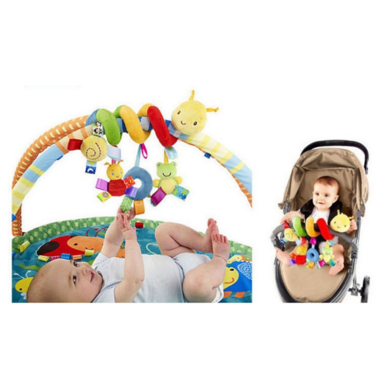 Baby Label Bed Wrap Caterpillar Bed Wrap Color Label Bed Wrap Lathe Hanging Pacifying Doll Baby Pacifying Toy