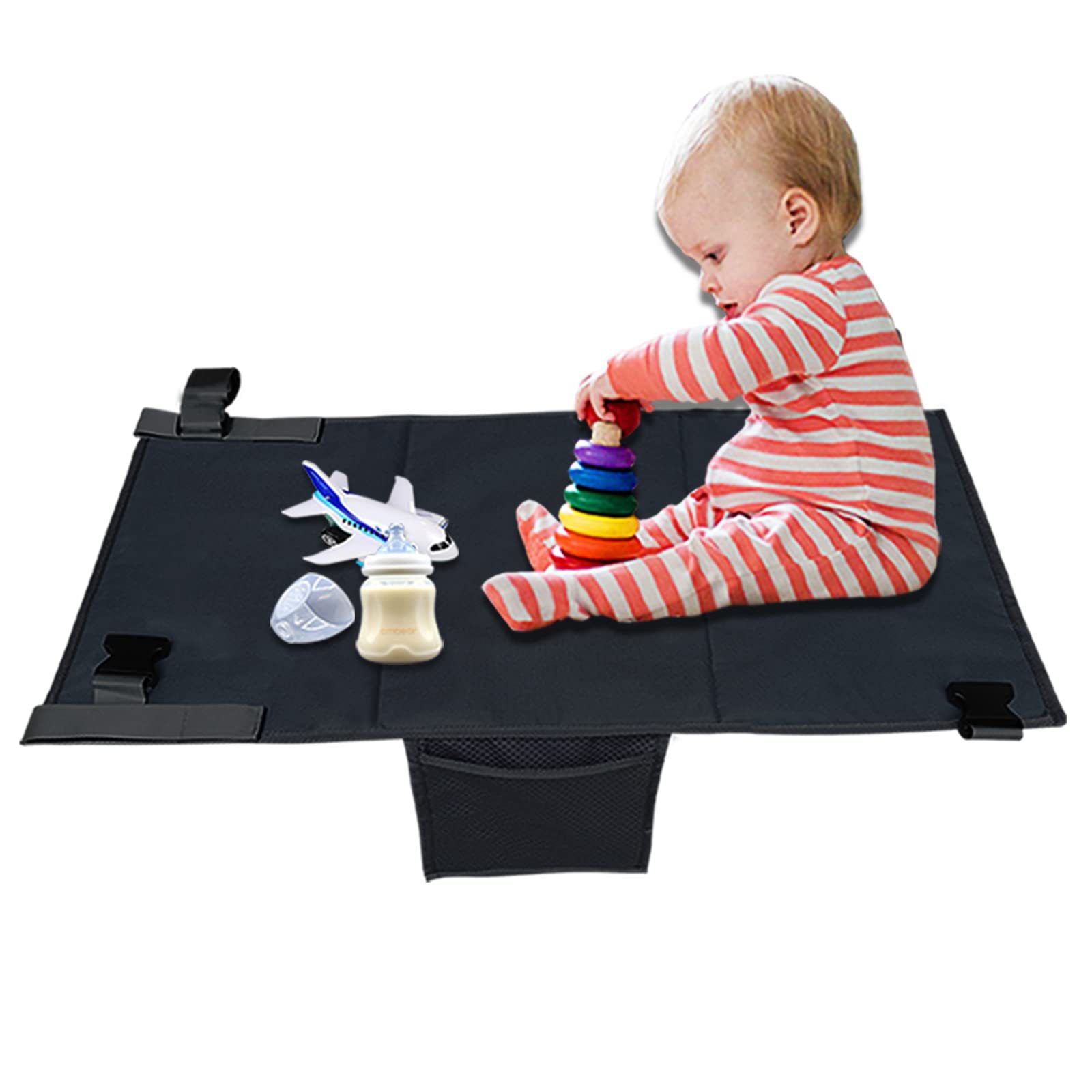 Portable children's aircraft travel bed baby aircraft car seat extender hammock children's aircraft pedals