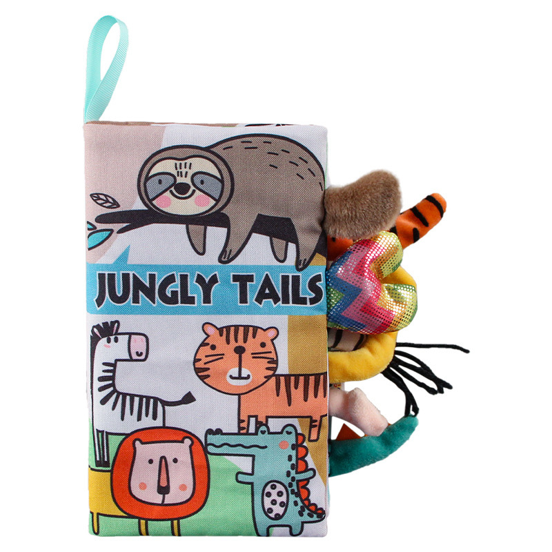 Aipinqi New Children's Tail Cloth Book Tear Not Ripping Paper Baby Cloth Book Early Education Toy Book