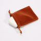 High-grade flocking cloth bag jewelry packaging storage gift bag Lake Blue deerskin velvet bag logo printing