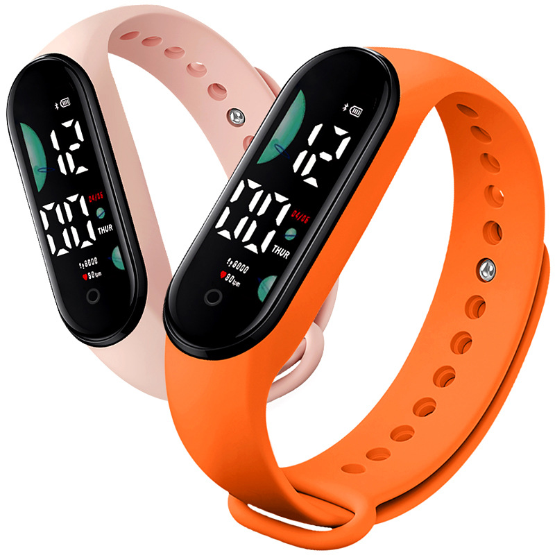 New simple electronic watch wholesale macaron men and women Fashion children's bracelet sports waterproof student electronic watch