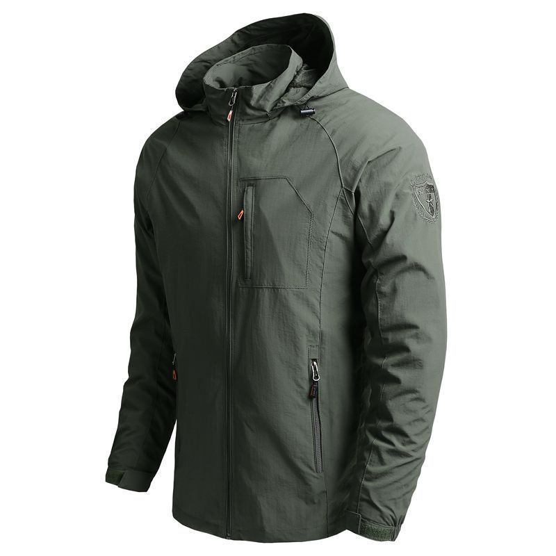Cross-border Factory Supply Quick-drying Jacket Men's Loose Casual Spring and Autumn Thin Men's Jacket Military Workwear