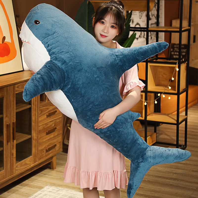 Ah Woo Shark Pillow Plush Toy Large Doll Cute Cloth Doll Internet Celebrity Super Cute Doll Wholesale Gift