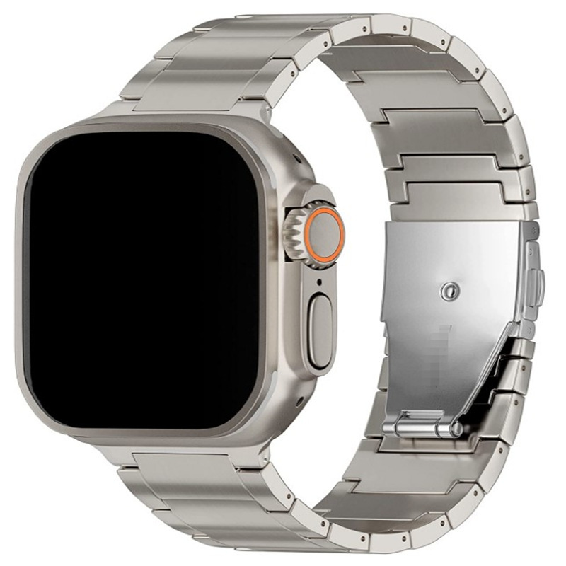 チタン金属ストラップ時計ウルトラ Iwatch8/7/6/5 スマートウォッチ高強度軽量|undefined