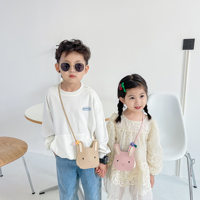 Baby's Coin Purse 2024 New Bunny Girl Shoulder Decorative Small Bag Cartoon Boy Mini Crossbody Bag