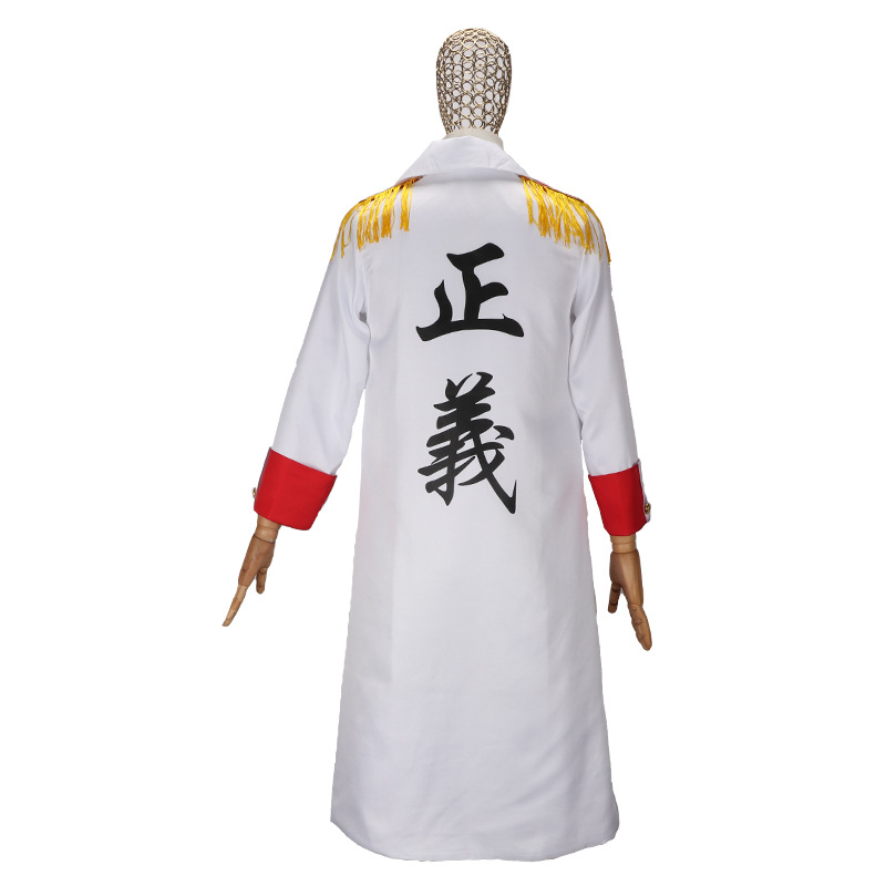 Navy Captain Kaku's cosplay of Luffy's grandfather's cloak, a full set of anime cosplay costumes for