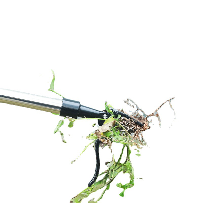 Foot-step weeding hook long handle standing weeder manual weeding shovel clip long handle vertical weeding shovel clip tool