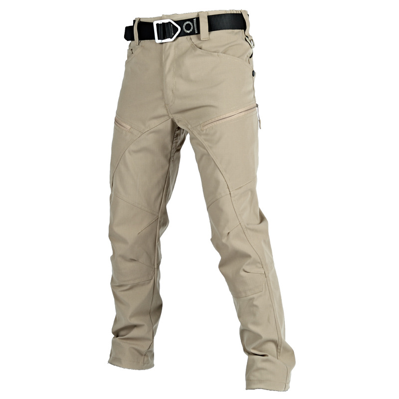 Cross-border New Struggler Tactical Pants Men's Slim-fit Training Pants Military Fan Multi-bag Pants Crock Pants Outdoor Anti-splashing Pants for Men