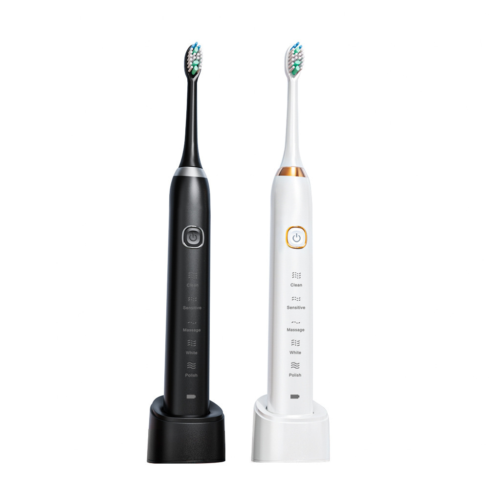 Adult sonic electric toothbrush portable travel box couple household soft fur waterproof electric toothbrush wireless charging cross-border