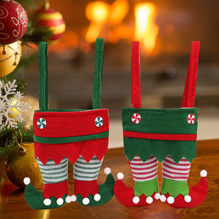 Qiaoding Foreign Trade Hot Selling Christmas Gift Christmas Decorations Elf Bag Candy Bag Christmas Gift Gift Bag