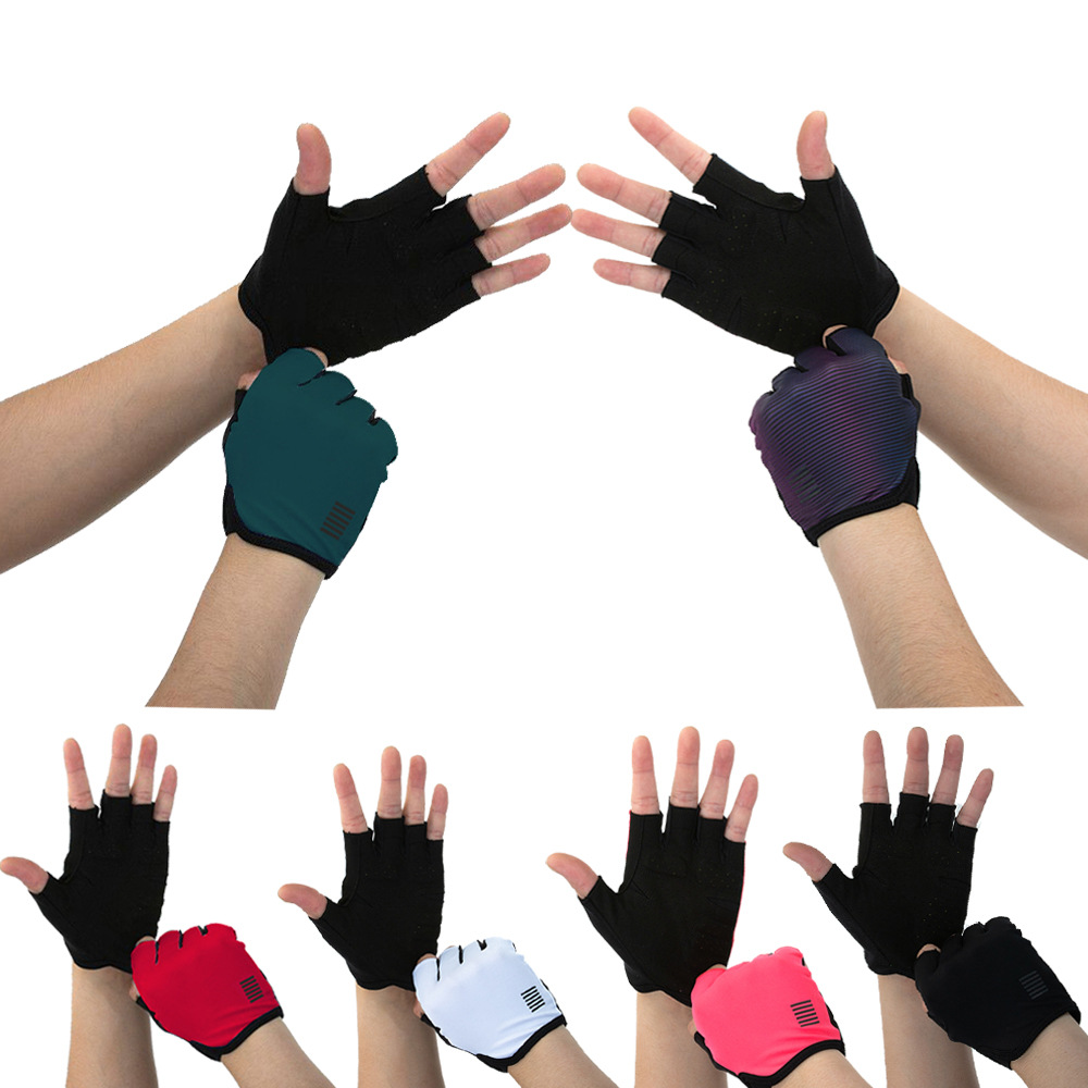 YKYWBIKE Cross-border Universal Breathable Lycra XRD Shock Absorbing Riding Half Finger Gloves Multicolor  Independent Station_voghion.com