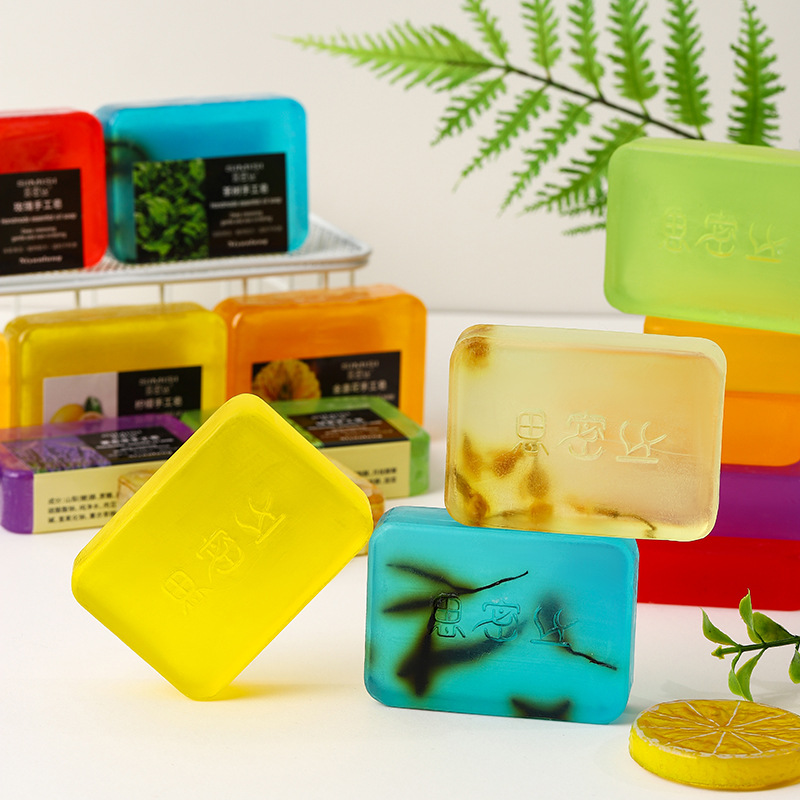 [Simi Silk] Gulong Soap Rose Jasmine Osmanthus Lavender Handmade Soap Cleaning and Moisturizing 80G