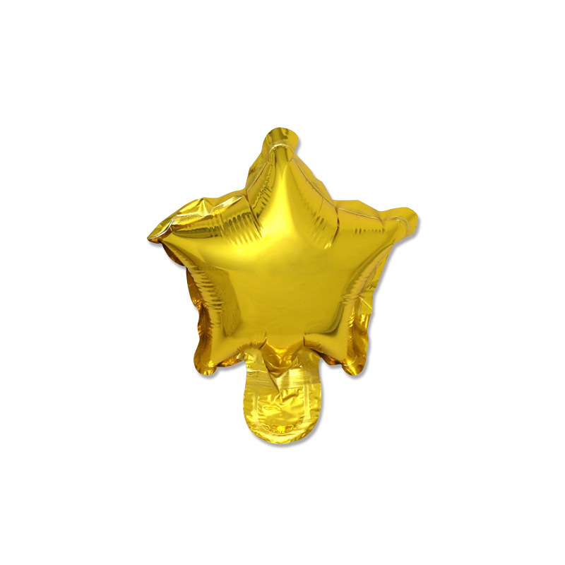 5-inch love five-pointed star aluminum foil balloon birthday cake balloon wholesale Valentine's Day love bouquet heart-shaped balloon