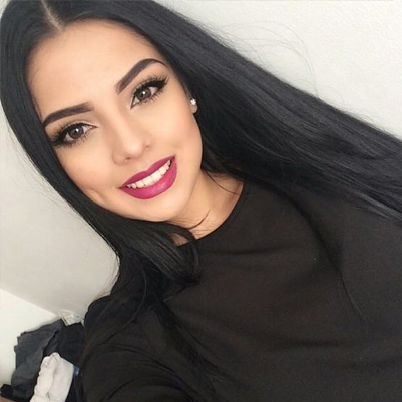 Parrucca Donna Lunga Lisci Capelli Di Media Lunghezza Cyber Celebrità Otto Caratteri Frangia Moda Soffice Naturale Parrucca Set Donna Testa Piena Realistico_voghion.com