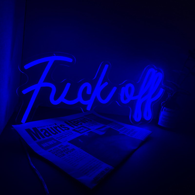 Factory supply cross-border led neon sign English letter atmosphere neon sign Super shape decorative lamp