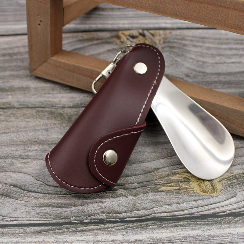 Spot leather folding shoehorn for the elderly and pregnant women portable shoe lifting device without bending over shoe wearing device shoe accessories