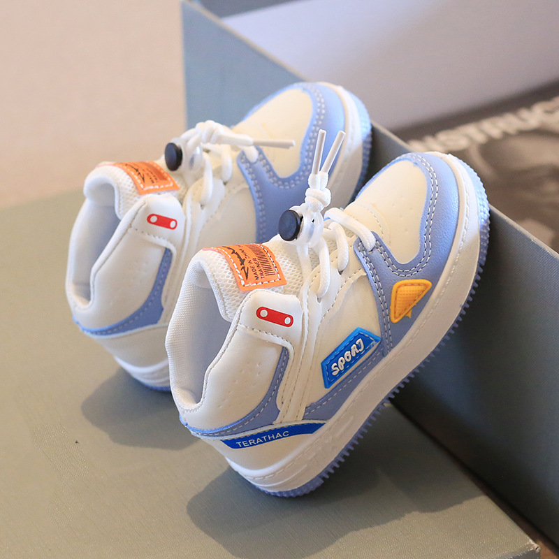Children's sports shoes 2024 spring boys casual shoes high-top girls shoes soft bottom baby shoes a generation of hair