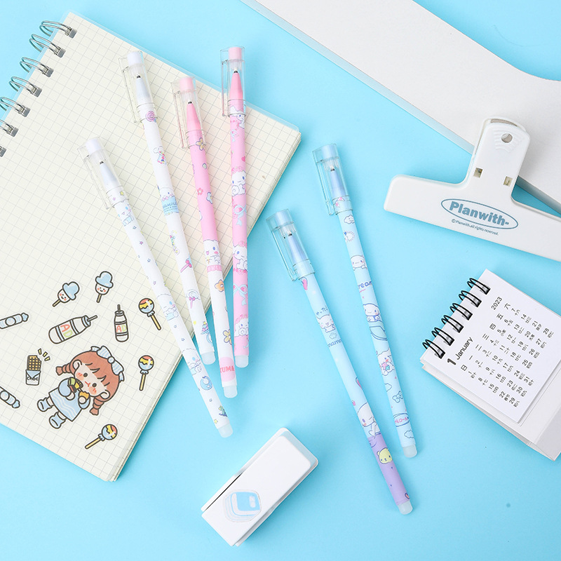 Creative Cartoon Yugui Dog Straight Pen Gel Pen Student Erasable Sign Pen Cute Gift Pen Office Stationery Wholesale