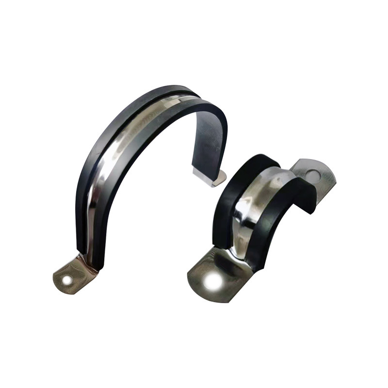 304 stainless steel with adhesive strip horse riding card U-shaped pipe clamp with adhesive strip card damping pipe clamp wire clamp wire clamp