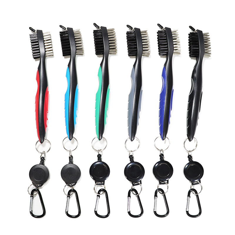 ABS Golf Club double-sided brush cleaning brush brush portable golf cleaning supplies factory wholesale